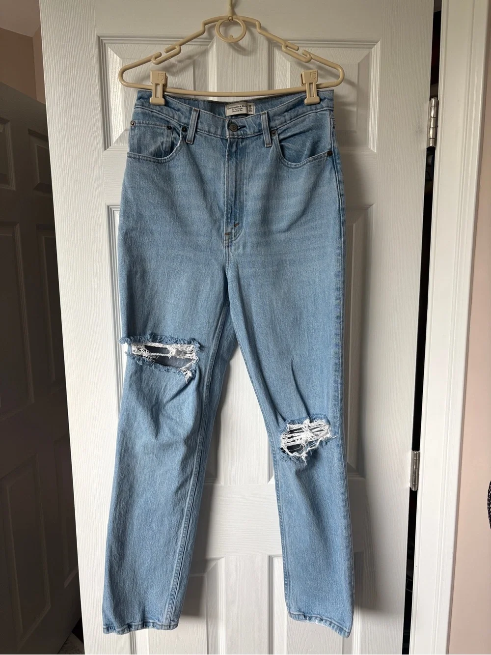 Abercrombie 90s Straight Ultra High Rise Curve Love Jeans